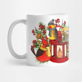 Chickadee and Cardinal Birds Mug